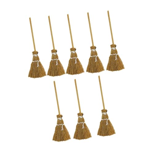 Hohopeti 8 Stück Teiliges Mini Handgefertigtes Puppenhaus Besen Handgewebte Deko Besen Requisiten für Puppenhaus Zubehör für DIY Spielhaus und Miniaturszene Hohopeti 8 Stück Teiliges Mini Handgefertigtes Puppenhaus Besen Handgewebte Deko Besen Requisiten für Puppenhaus Zubehör für DIY Spielhaus und Miniaturszene von Hohopeti