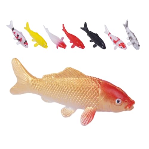 Hohopeti 8 Stück Teiliges Mini Koi Fisch Figuren PVC Weichkunststoff Fischornament Aquariumdeko für Fischbecken Bonsai Dollhouse DIY Gartenlandschaft Hohopeti 8 Stück Teiliges Mini Koi Fisch Figuren PVC Weichkunststoff Fischornament Aquariumdeko für Fischbecken Bonsai Dollhouse DIY Gartenlandschaft von Hohopeti