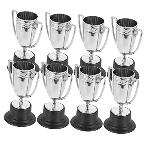 Hohopeti 8 Stück Teiliges Mini Trophäen für Plastikbeschichtete Pokale in Silber Realistische Auszeichnung für Schulwettbewerbe Partyspiele Kinderpreise und Dekoration Wiederverwendbar Hohopeti 8 Stück Teiliges Mini Trophäen für Plastikbeschichtete Pokale in Silber Realistische Auszeichnung für Schulwettbewerbe Partyspiele Kinderpreise und Dekoration Wiederverwendbar von Hohopeti