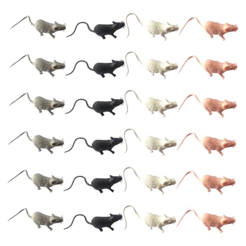 Hohopeti 80 Stück Simulierte Mausdekoration Spooky -Wohndekorationen lebensechtes Mäusespielzeug lebensechtes Rattenmodell Mini- -Ornament Mini -Ratten -Streichfigur Figur PVC Hohopeti 80 Stück Simulierte Mausdekoration Spooky -Wohndekorationen lebensechtes Mäusespielzeug lebensechtes Rattenmodell Mini- -Ornament Mini -Ratten -Streichfigur Figur PVC von Hohopeti