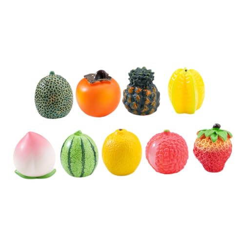 Hohopeti 9 Stück Teiliges Mini Obst Modell Set aus Widerstandsfähigem Resin Realistische Künstliche Früchte für Kreative Dekoration für Puppenhäuser Tisch und Regalgestaltung Hohopeti 9 Stück Teiliges Mini Obst Modell Set aus Widerstandsfähigem Resin Realistische Künstliche Früchte für Kreative Dekoration für Puppenhäuser Tisch und Regalgestaltung von Hohopeti