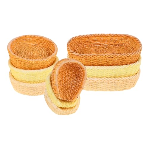 Hohopeti 9 Stück Teiliges Miniatur Picknickkorb Kleine Geflochtene Weidenkörbe für Puppenhaus Dekoration Vielseitige Miniatur Deko Accessoires für Modellfotografie und Kreative Hohopeti 9 Stück Teiliges Miniatur Picknickkorb Kleine Geflochtene Weidenkörbe für Puppenhaus Dekoration Vielseitige Miniatur Deko Accessoires für Modellfotografie und Kreative von Hohopeti