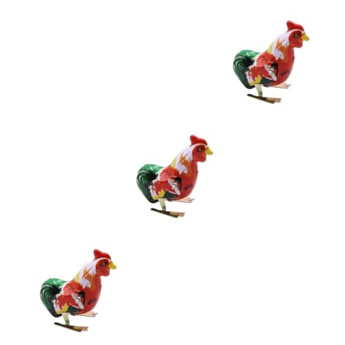 Hohopeti 9stücke Teiliges Vintage Springendes Huhn Blech Handgefertigtes -Spielzeug Für Nostalgische Dekoration Und Interaktiven Spielspaß Farben Zufällig von Hohopeti
