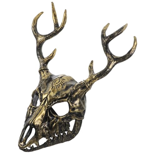 Hohopeti Abnehmbare Hirschgeweih Halbgesichtsmaske für Halloween und Maskerade Atmungsaktive Cosplay Maske für Erwachsene Vielseitige Horror Party Requisite Bequemes Design für Kostümfeste Hohopeti Abnehmbare Hirschgeweih Halbgesichtsmaske für Halloween und Maskerade Atmungsaktive Cosplay Maske für Erwachsene Vielseitige Horror Party Requisite Bequemes Design für Kostümfeste von Hohopeti