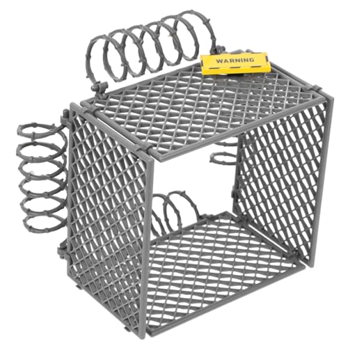 Hohopeti Abs Kunststoff Miniaturzaun Schutznetz DIY Zubehör für Kriegsszenen und Erwachsene Gartenspielzeug Robuste Schutzbarriere von Hohopeti