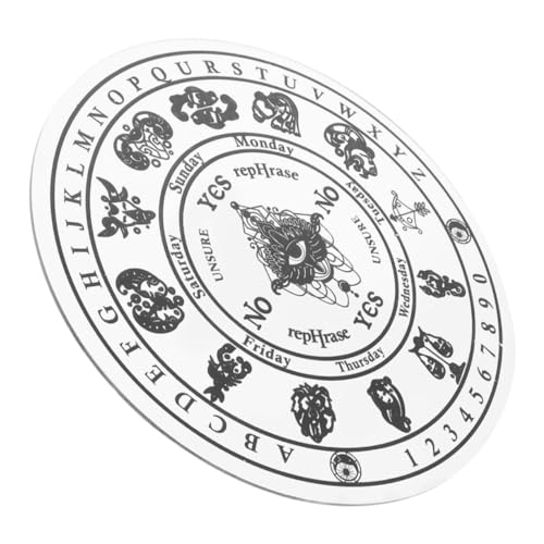 Hohopeti Acryl Wahrsagertafel Dekorationsobjekt mit Detaillierter Schnitzerei Vielseitig Einsetzbar Ritualwerkzeug und Heimdekoration für Wahrsagerei und Meditation Hohopeti Acryl Wahrsagertafel Dekorationsobjekt mit Detaillierter Schnitzerei Vielseitig Einsetzbar Ritualwerkzeug und Heimdekoration für Wahrsagerei und Meditation von Hohopeti