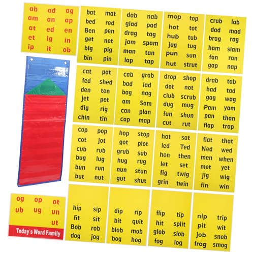 Hohopeti Alphabet Lernkarten Buchstaben Lernspielzeug Kreativ Worterkennung Karteikarten für Vorschulkinder Spielerisch Wörter Lernen und Kognitive Entwicklung Fördern von Hohopeti