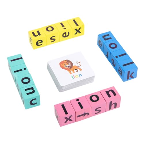 Hohopeti Alphabetspiel Holzpuzzle für Kleinkinder Lernspielzeug mit Buchstaben und Wörterkarten Feinmotorik Kognitivem Lernen und Eltern Junge Mädchen Interaktion Hohopeti Alphabetspiel Holzpuzzle für Kleinkinder Lernspielzeug mit Buchstaben und Wörterkarten Feinmotorik Kognitivem Lernen und Eltern Junge Mädchen Interaktion von Hohopeti