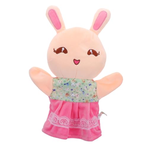 Hohopeti Animal Hand Puppet Plüsch Spielzeug Eltern-Kind-interaktion Storytelling Requisite Ausgestopfte Kaninchenhandpuppe Für Kinder Vorschulaktivitäten von Hohopeti