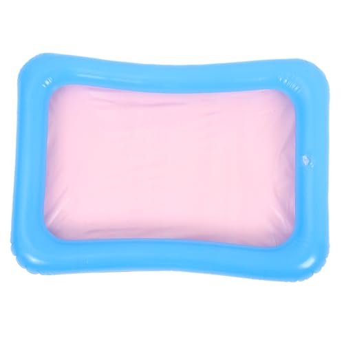 Hohopeti Aufblasbares PVC Sandspielzeug Tray für Tragbarer Multifunktionaler Sand und Wasserspielpool Bunter Mini Sandkasten für Drinnen und Draußen Leichtes Platzsparendes Spielset von Hohopeti