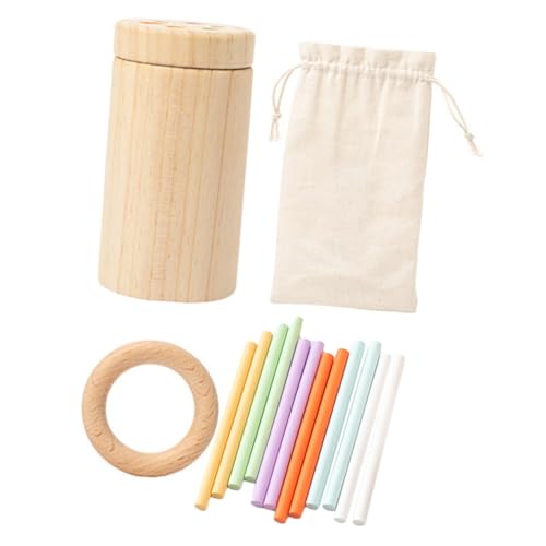 Hohopeti Balancierstäbe Holzspielzeug für Montessori Lernspielzeug zur Konzentration Feinmotorik und Gleichgewicht Sicher Vielfältig Einsetzbar Geeignet für Kleinkinder und Familien von Hohopeti