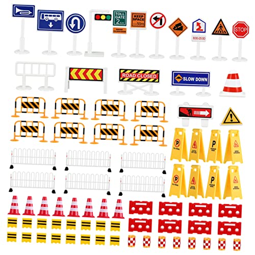 Hohopeti Barrikade Schild Spielzeug Ampel Modelle Kleine Verkehrsschilder Verkehrsschilder Spielspielzeug Verkehrsschilder Verkehrsschilder Für Kinder Ampel Spielzeug von Hohopeti