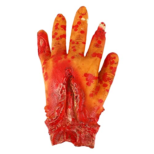 Hohopeti Blutige Hand Lunchbox Vampir-Zombie-Party Gefälschte gebrochene Hand für Halloween Horror kostüme Halloween kostüm Halloween Spielzeug gefälschte Hand für Cosplay Vollblut Teller von Hohopeti
