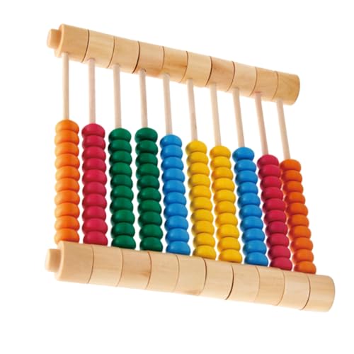 Hohopeti Buntes Abnehmbares Holz rechenbrett Lernspielzeug für Langlebiges Rechenwerkzeug Frühe Bildung Schüler Leicht Tragbar von Hohopeti
