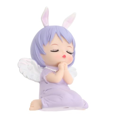 Hohopeti Cartoon Engel Cake Dekoration Vinyl Figur Tortendeko Desktop Ornament für Kindergeburtstag Party Cake Layout Zubehör von Hohopeti