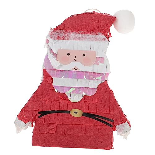 Hohopeti Christmas Pinata Christmas Outdoor Decorations Kids Decor Bulk Mexican Candy Pinata Santa Claus Candy Box Christmas Party Favor Paper Red Children'S Pinata Kid'S Outdoor Toy von Hohopeti