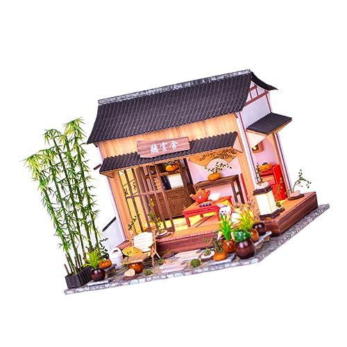 Hohopeti Handgemachtes Chinesisches Modellhaus-Spielzeug Das Die Aktivität des Handwerksgartendekors Zusammenbaut Hohopeti Handgemachtes Chinesisches Modellhaus-Spielzeug Das Die Aktivität des Handwerksgartendekors Zusammenbaut von Hohopeti