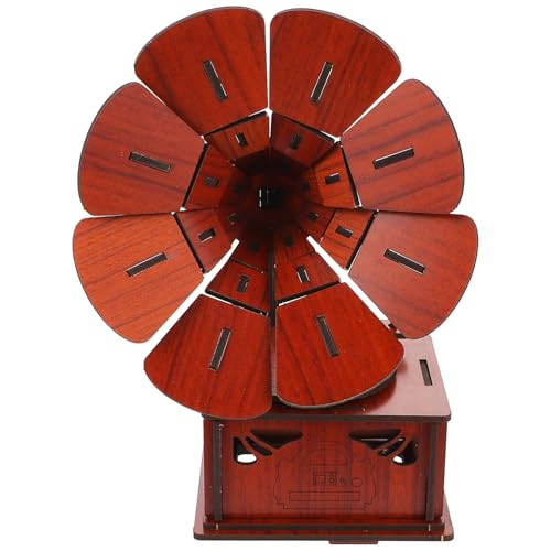 Hohopeti DIY Holz Grammophon Modell Puzzle Lernspielzeug Handgefertigt Retro Dekoration Geschenk für Jungen Mädchen Ab Jahren von Hohopeti