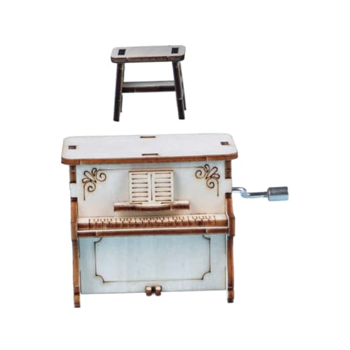 Hohopeti DIY Holz Klavier Spieluhr Bausatz Handgefertigte Mechanische Musikdose Pädagogisches Holzpuzzle für Kreative Musikinstrument Montage Lernspielzeug für Jungen und Mädchen Hohopeti DIY Holz Klavier Spieluhr Bausatz Handgefertigte Mechanische Musikdose Pädagogisches Holzpuzzle für Kreative Musikinstrument Montage Lernspielzeug für Jungen und Mädchen von Hohopeti