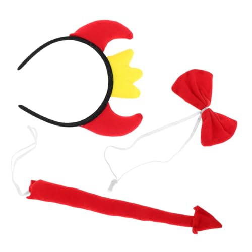 Hohopeti Dämonen Kostüm Set Teufelshörner Haarreif mit Fliege und Leichtes Robustes Party Cosplay Zubehör für Halloween Karneval Mottoparty Maskerade Hohopeti Dämonen Kostüm Set Teufelshörner Haarreif mit Fliege und Leichtes Robustes Party Cosplay Zubehör für Halloween Karneval Mottoparty Maskerade von Hohopeti