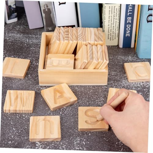 Hohopeti Doppelseitiges Holzbuchstaben Lernboard Alphabet Schreib Erkennungsspielzeug für Montessori Pädagogisch Holzspielzeug Geschenk für Vorschulkinder und Kleinkinder Hohopeti Doppelseitiges Holzbuchstaben Lernboard Alphabet Schreib Erkennungsspielzeug für Montessori Pädagogisch Holzspielzeug Geschenk für Vorschulkinder und Kleinkinder von Hohopeti