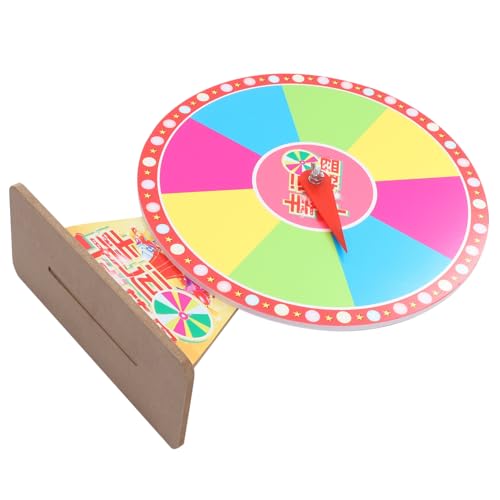 Hohopeti Drehendes Preisrad für Gewinnspiele Tischspiel für Partys und Messen Lustiges Glücksspielzubehör für Erwachsene und Leicht zu Transportieren Lagern von Hohopeti