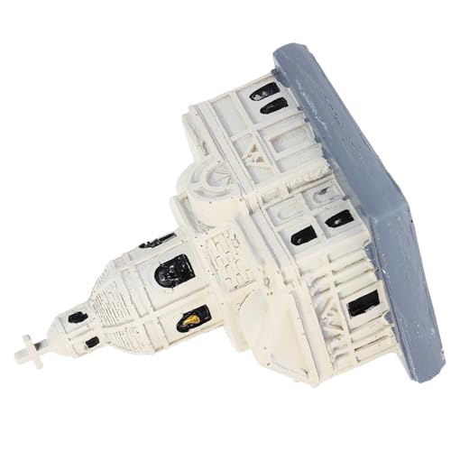 Hohopeti Elegantes Kathedral Modell aus Hochwertigem Kunstharz Detaillierte Handwerkskunst Vintage Farbdesign Dekoratives Kirchen Ornament für Schreibtisch und Sandtisch Dekoration für Hohopeti Elegantes Kathedral Modell aus Hochwertigem Kunstharz Detaillierte Handwerkskunst Vintage Farbdesign Dekoratives Kirchen Ornament für Schreibtisch und Sandtisch Dekoration für von Hohopeti