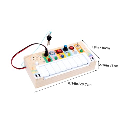 Hohopeti Elektronisches Holzspielzeug mit LED lichtern Interaktives Musikspielzeug für Fördert Hand Auge koordination und Konzentration Langlebig und Sicher Hohopeti Elektronisches Holzspielzeug mit LED lichtern Interaktives Musikspielzeug für Fördert Hand Auge koordination und Konzentration Langlebig und Sicher von Hohopeti