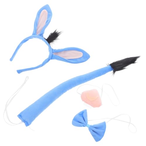 Hohopeti Esel Kostüm Donkey Ohren Haarreif Verstellbar Donkey Nasen accessoires Tierkostüm Party Halloween Karneval Cosplay Zubehör Hohopeti Esel Kostüm Donkey Ohren Haarreif Verstellbar Donkey Nasen accessoires Tierkostüm Party Halloween Karneval Cosplay Zubehör von Hohopeti