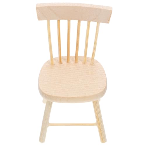 Hohopeti Esszimmer Mini Stühle DIY Puppenmöbel Zubehör für Mikrolandschaft Garten Topfdekoration Geschenkidee für Sammler und Freunde Hohopeti Esszimmer Mini Stühle DIY Puppenmöbel Zubehör für Mikrolandschaft Garten Topfdekoration Geschenkidee für Sammler und Freunde von Hohopeti