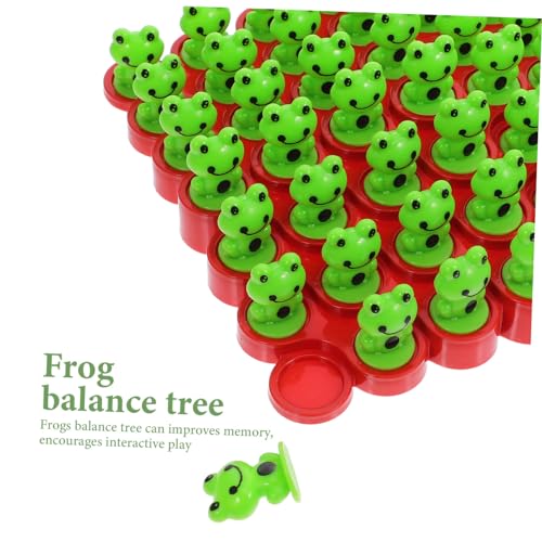 Hohopeti Familienspiel Balance Baum mit Froschfiguren Geschicklichkeitsspiel aus Sicherem Fördert Feinmotorik Gedächtnis und Problemlösung für Eltern von Hohopeti
