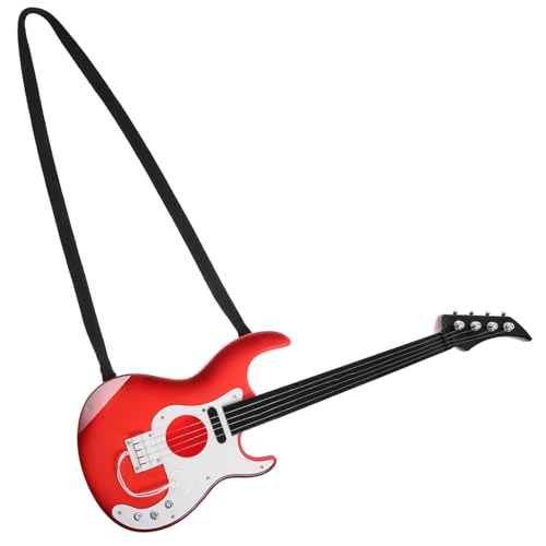 Hohopeti Gitarrenspielzeug für Kinder Akustikgitarre aus Kunststoff Gitarren-Ukulele für Kinder Spielzeuge Gitarren-Lernspielzeug Mini-Gitarre elektrische Gitarre Saiten Geschenk Kleinkind von Hohopeti
