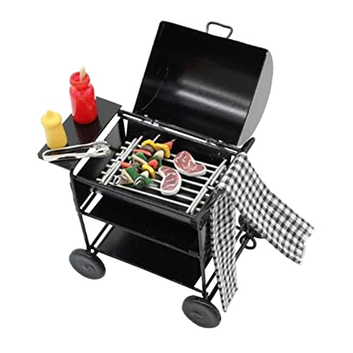Hohopeti Grillwagen Modell Realistische Puppenhaus Deko Glatte Oberfläche Kreatives DIY für Kinderküche und Zubehör Hohopeti Grillwagen Modell Realistische Puppenhaus Deko Glatte Oberfläche Kreatives DIY für Kinderküche und Zubehör von Hohopeti