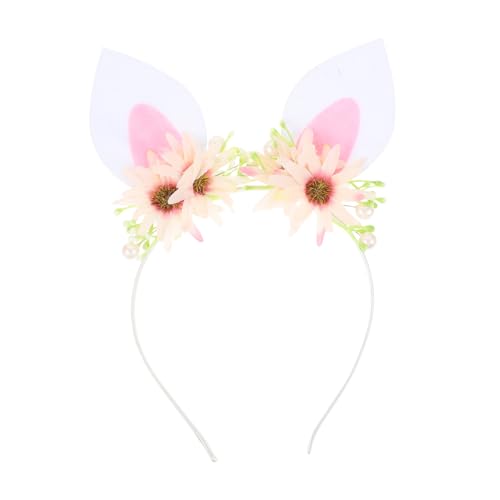 Hohopeti Haarreif mit Süßem Hasenohren Design Leichter Atmungsaktiver Kopfschmuck für Halloween Party und Cosplay Geeignet für Mädchen und Niedliches Stirnband mit Blumenverzierung Hohopeti Haarreif mit Süßem Hasenohren Design Leichter Atmungsaktiver Kopfschmuck für Halloween Party und Cosplay Geeignet für Mädchen und Niedliches Stirnband mit Blumenverzierung von Hohopeti