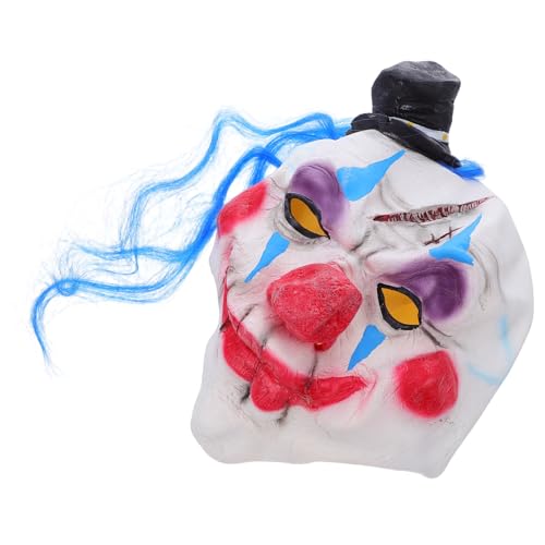Hohopeti Halloween Clown aus Atmungsaktivem Bequeme Cosplay Masquerade Kopfbedeckung für Erwachsene Langlebiges Karneval Kostüm Zubehör mit Einzigartigem Gruseligem Design Hohopeti Halloween Clown aus Atmungsaktivem Bequeme Cosplay Masquerade Kopfbedeckung für Erwachsene Langlebiges Karneval Kostüm Zubehör mit Einzigartigem Gruseligem Design von Hohopeti