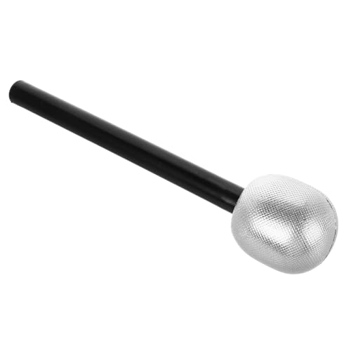 Hohopeti Halloween Dekoratives Mikrofon Silber Party Requisite Kostüm Zubehör Karneval Festzubehör Requisite für Halloween Kostümpartys von Hohopeti