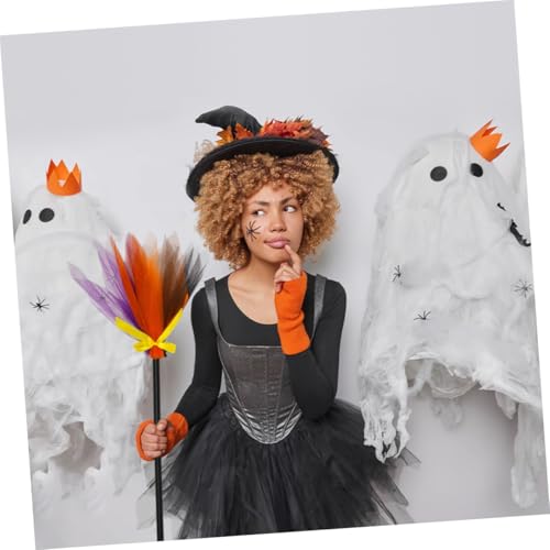 Hohopeti Halloween Hexenbesen Cosplay Besenstab Abnehmbar Leicht Hexen Kostüm Zubehör für Halloween Party Dekoration Hohopeti Halloween Hexenbesen Cosplay Besenstab Abnehmbar Leicht Hexen Kostüm Zubehör für Halloween Party Dekoration von Hohopeti