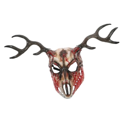 Hohopeti Halloween Hirschgeweih Maske mit Abnehmbaren Gehörn Realistische Cosplay Requisite für Party Kostüm Horror Festival und Rollenspiel Vielseitig Einsetzbar für Halloween und Hohopeti Halloween Hirschgeweih Maske mit Abnehmbaren Gehörn Realistische Cosplay Requisite für Party Kostüm Horror Festival und Rollenspiel Vielseitig Einsetzbar für Halloween und von Hohopeti