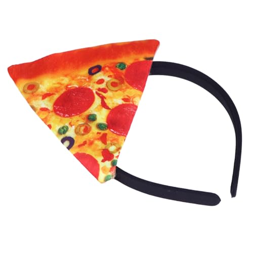 Hohopeti Halloween Stirnband Pizza Muster Leichtes Cosplay Haarschmuck für Erwachsene und Komfortabler Haarreif für Halloween Karneval Partys und Kostümzubehör von Hohopeti