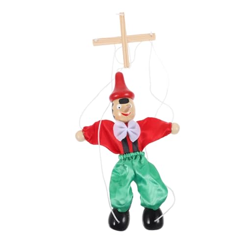 Hohopeti Handgefertigte Marionetten Puppe aus Sicherem Material Lustiges Ziehsaitenspielzeug für Kreatives Rollenspiel und Theater für Partys und Fantasievolles Zufällige Zufällige Farbe von Hohopeti