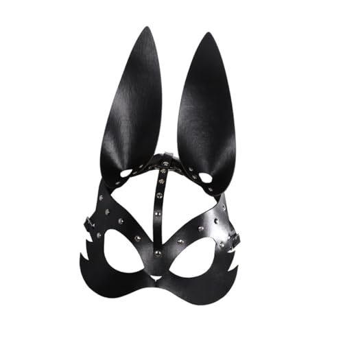 Hohopeti Hasenmaske mit Schwarzen Ohren Kreative Halloween und Osterparty Atmungsaktive Tiermaske für Karneval Maskerade Tanz und Kostümfeste Hohopeti Hasenmaske mit Schwarzen Ohren Kreative Halloween und Osterparty Atmungsaktive Tiermaske für Karneval Maskerade Tanz und Kostümfeste von Hohopeti