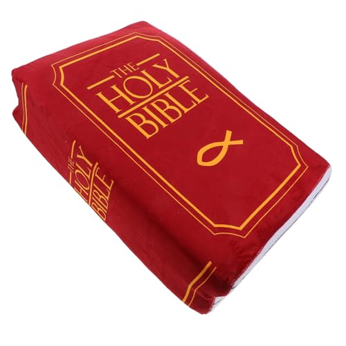 Hohopeti Heiliges Bibel Kissen Plüschbuch Kissen in Buchform Für Erwachsene Dekoratives Wurfkissen Aus Weichem Material Kreativ Und Vielseitig Für Freizeit Und Entspannung von Hohopeti