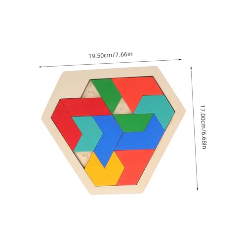 Hohopeti Hexagon Holzpuzzle Logikspiel Montessori Lernspielzeug Kreativitätsfördernd Fördert Hand Auge Koordination für Eltern Junge Mädchen Spielspaß und Frühpädagogik Hohopeti Hexagon Holzpuzzle Logikspiel Montessori Lernspielzeug Kreativitätsfördernd Fördert Hand Auge Koordination für Eltern Junge Mädchen Spielspaß und Frühpädagogik von Hohopeti