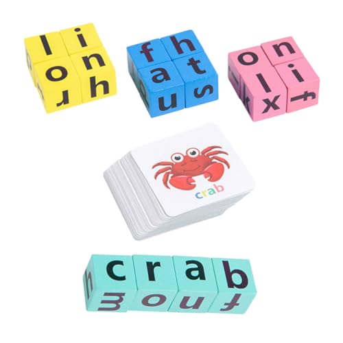 Hohopeti Holz Alphabet Lernspielzeug mit Buchstabenblöcken und Wortkarten Pädagogisches Montessori Spiel für Robustes Sicheres Holzspielzeug Lesen und Kognitiven Fähigkeiten Hohopeti Holz Alphabet Lernspielzeug mit Buchstabenblöcken und Wortkarten Pädagogisches Montessori Spiel für Robustes Sicheres Holzspielzeug Lesen und Kognitiven Fähigkeiten von Hohopeti