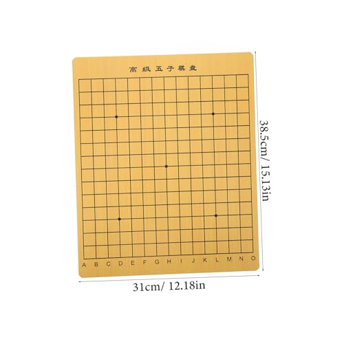 Hohopeti Holz Doppelseitiges Chinese Chess Board Dickes Schachbrett Design Praktisch Tragbar Kratzfest Für Schachspiel Zubehör Training Denkspiele von Hohopeti