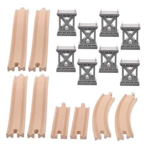 Hohopeti Holz Eisenbahn Schienen Brücke mit Aufsteigenden Gebogenen Gleisen Kreatives Holzspielzeug für Familienspaß und Gemeinsames Bauen Kompatibel mit Verschiedenen Zugschienensystemen Hohopeti Holz Eisenbahn Schienen Brücke mit Aufsteigenden Gebogenen Gleisen Kreatives Holzspielzeug für Familienspaß und Gemeinsames Bauen Kompatibel mit Verschiedenen Zugschienensystemen von Hohopeti