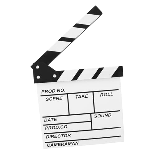 Hohopeti Holz Filmklappe Weiß Nachhaltiges Regisseur Klapptafel Filmszene Requisit Kreatives Filmemachen für Umweltfreundlich von Hohopeti