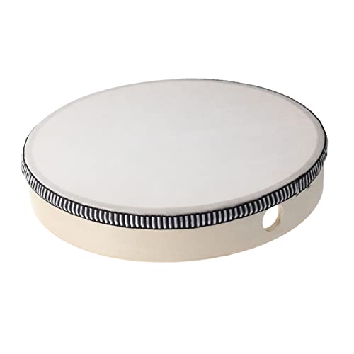 Hohopeti Holz Handtrommel Großes Tamburin Orff Percussion Musikinstrument Pädagogisch für Frühförderung Kreativität Motorik von Hohopeti