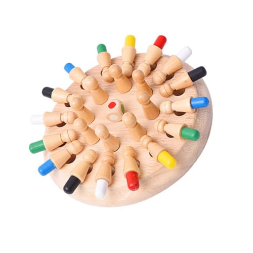 Hohopeti Holz Memory Schachspiel Lernspielzeug Brettspiel Familienspiel Pädagogisch Interaktiv Robust von Hohopeti
