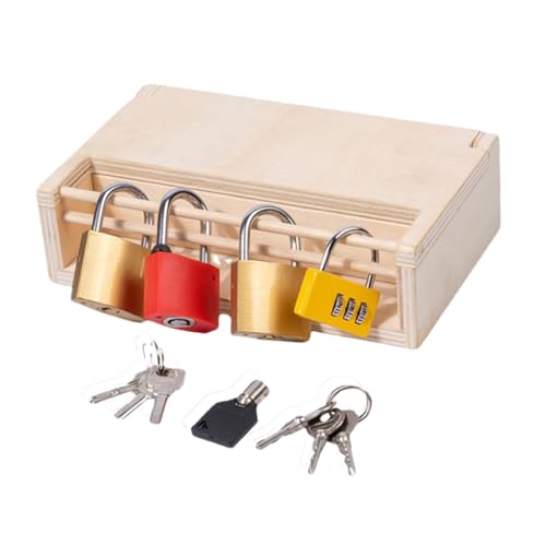 Hohopeti Holz Montessori Lernspielzeug für Kleinkinder Pädagogisches Holz Öffnungs Entsperrspiel Fördert Feinmotorik Handkoordination Interaktives Junge Mädchen Zubehör Hohopeti Holz Montessori Lernspielzeug für Kleinkinder Pädagogisches Holz Öffnungs Entsperrspiel Fördert Feinmotorik Handkoordination Interaktives Junge Mädchen Zubehör von Hohopeti
